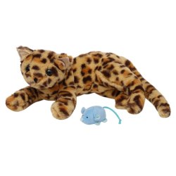 Peluche Chat Loki Fourrure Léopard