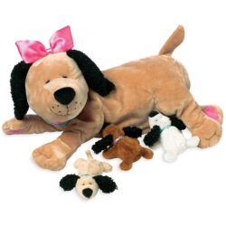 Peluche Chien et Bébés Allaitement Nursing
