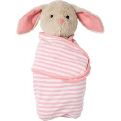 Peluche lapin et sa couverture