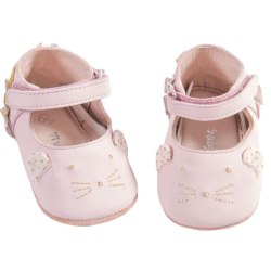 Chaussons Cuir Rose Il Etait une Fois - 0-6 mois