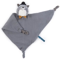 Doudou Lange Chat Fernand Les Moustaches