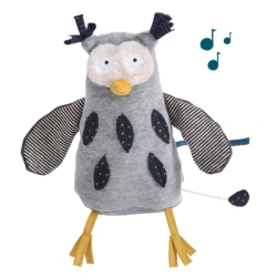 Peluche Musicale Hibou Les Moustaches