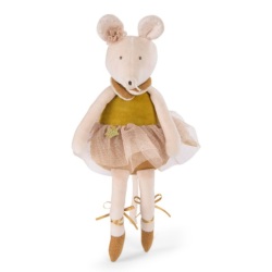 Peluche Musicale Souris Or La Petite Ecole de Danse