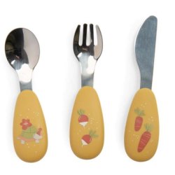 Set Couverts Trois Petits Lapin