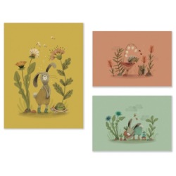 Set de 3 Affiches Trois Petits Lapins