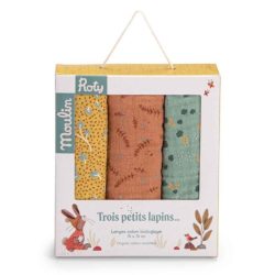 Set de 3 Langes Trois Petits Lapins