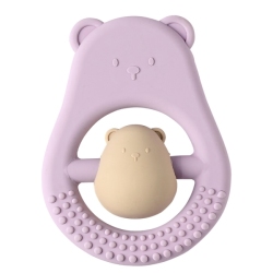 Anneau Dentition Maman et Bébé Lilas Silicone