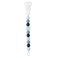 Attache Tétine Silicone Bleu Marine