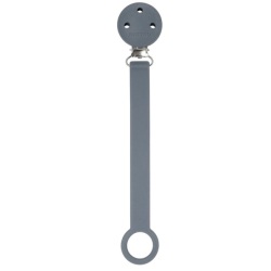 Attache Tétine Silicone Gris foncé