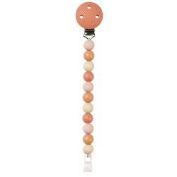 Attache Tétine Silicone Orange