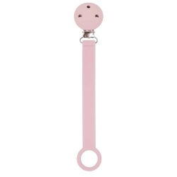 Attache Tétine Silicone Rose