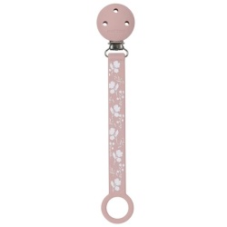 Attache Tétine Silicone Vieux Rose