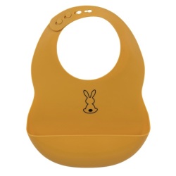 Bavoir Silicone Ocre