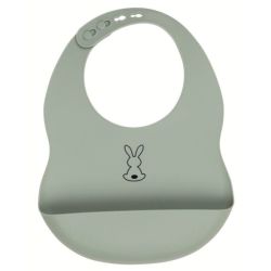 Bavoir Silicone Vert
