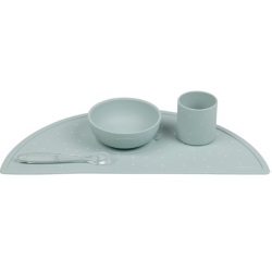 Coffret Repas 4 Pieces Silicone Vert Eau