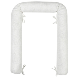 Coussin Traversin Décoratif Susie et Bonnie Blanc