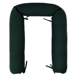 Coussin Traversin Décoratif Vert Foncé Tricot Luna et Axel