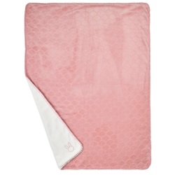Couverture Supersoft Lapidou Wavy Vieux Rose