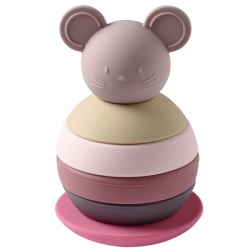 Culbuto Empilable Souris Silicone Rose