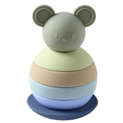 Culbuto Empilable Souris Silicone Vert