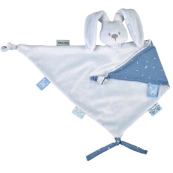 Doudou Maxi Lapin Bleu Pastel Lapidou Phosphorescent