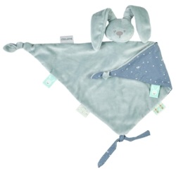 Doudou Maxi Lapin Vert De Gris Lapidou Phosphorescent