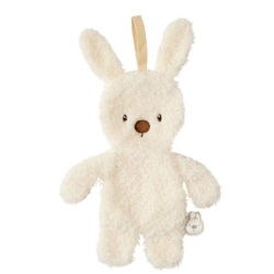 Doudou Mini Attache Tétine Lapin Teddy Crème