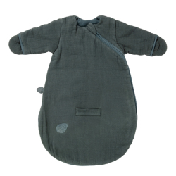Gigoteuse Manches Avec Moufles Luna et Axel Vert Foncé Hiver - 60 cm