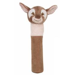 Hochet Cri Cri Allongé Faon Rosy Rose