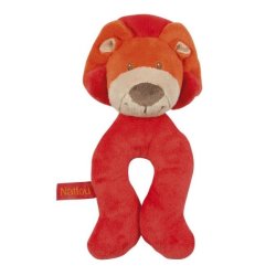 Hochet Lion Jungle Rouge