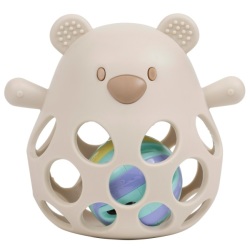 Hochet Ours Silicone Beige