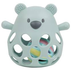 Hochet Ours Silicone Vert Eau
