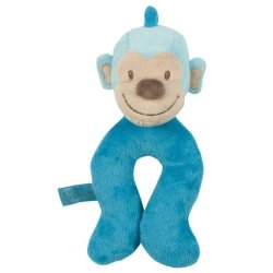 Hochet Singe Jungle Bleu