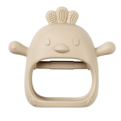 Moufle De Dentition Beige Silicone