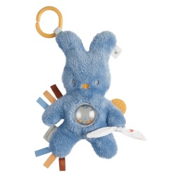 Peluche Activités Lapin Tipidou Bleu