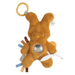 Peluche Activités Lapin Tipidou Ocre