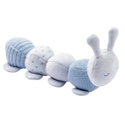 Peluche Chenille Activité Bleu Lapidou