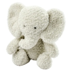 Peluche Eléphant Teddy Gris - 24 cm