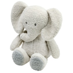 Peluche Eléphant Teddy Gris - 30 cm