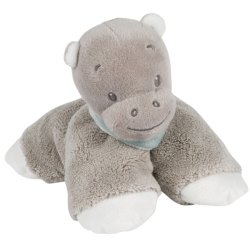 Peluche Hochet Hippopotame Hippolyte - 15 cm