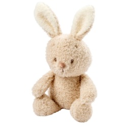 Peluche Lapin Teddy Sable - 24 cm