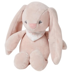 Peluche Mini Lapin Pomme Rose Hochet - 20 cm