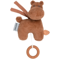 Peluche Mini Musical Hippopotame Rouille