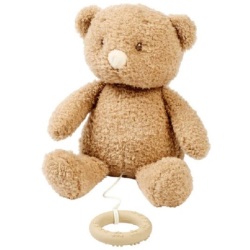 Peluche Musicale Ours Teddy Beige - 25 cm