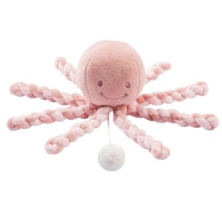 Peluche Musicale Poulpe Rose Lapidou