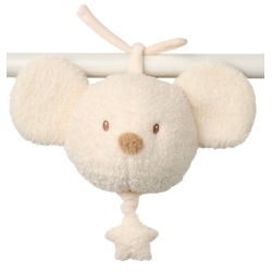 Peluche Musicale Souris Teddy Crème
