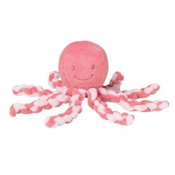 Peluche Poulpe Rose Corail Rose Clair Lapidou