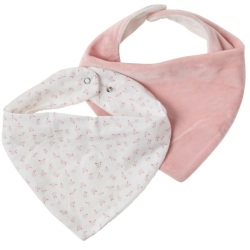 Set 2 Bavoirs Bandana Alice et Pomme