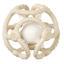 Set de 2 Balles Silicone Beige Et Blanc