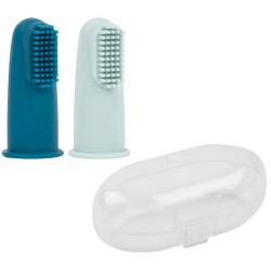 Set de 2 Brosses à Dents Bleu Silicone